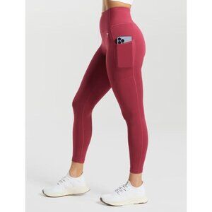 Gymshark Womens High-Waisted Dry Moisture Dreamy Leggings Size M Pink Bubblegum